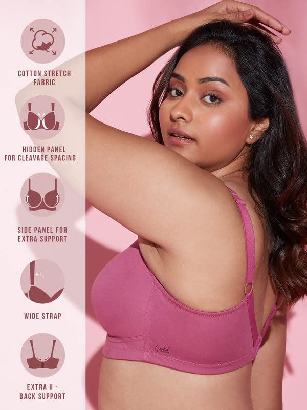 Nykd (Nyb105 Cotton Non Padded & Non Wired Everyday Bra For Women | Full Coverage Bra With No Sweat & Breast Separating Feature