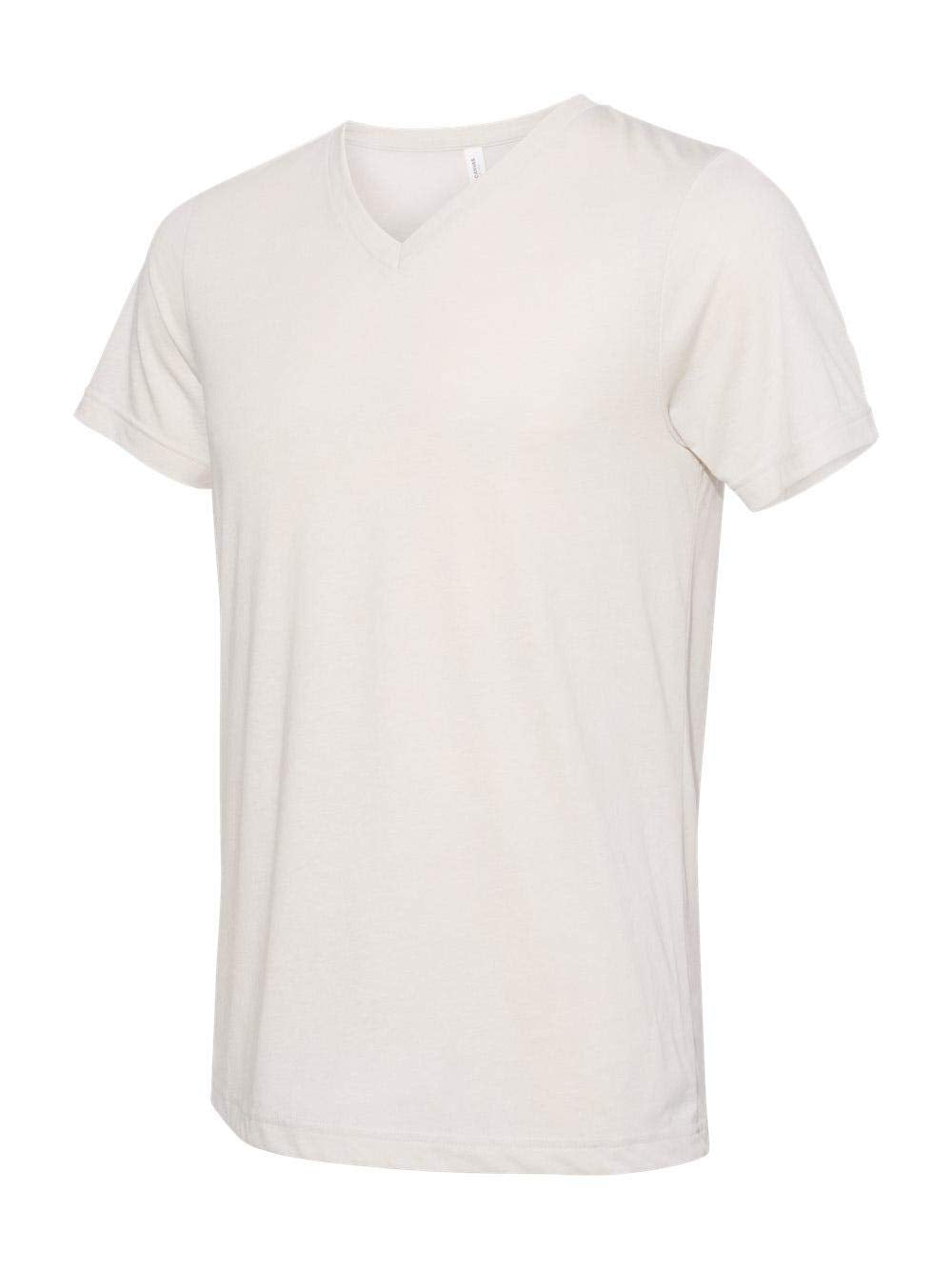Unisex Triblend V-Neck T-Shirt - BLUE TRIBLEND - S(D0102H7W778)