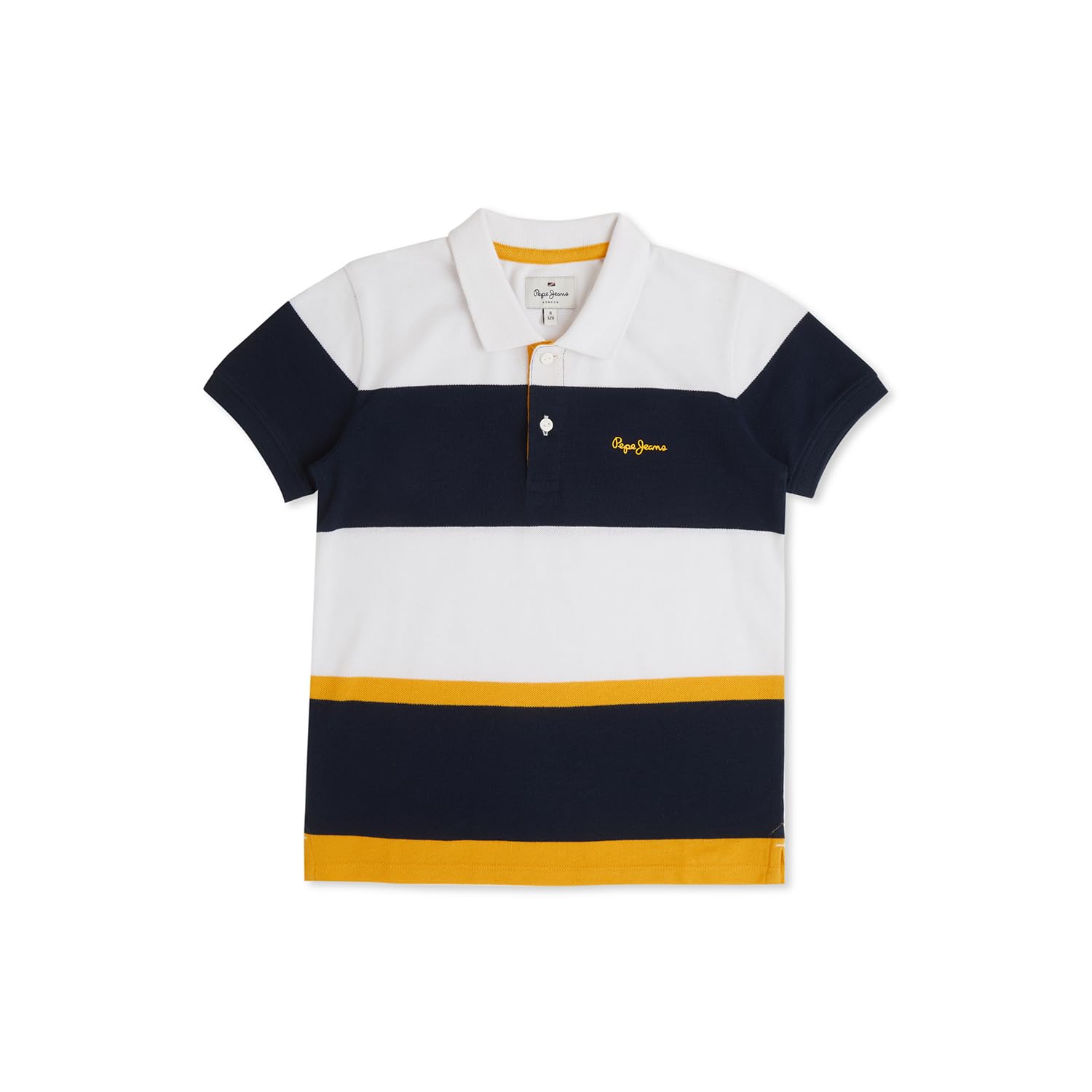Pepe Jeans BoyS Striped Regular Fit T-Shirt (Pb540945_Yellow_Multi