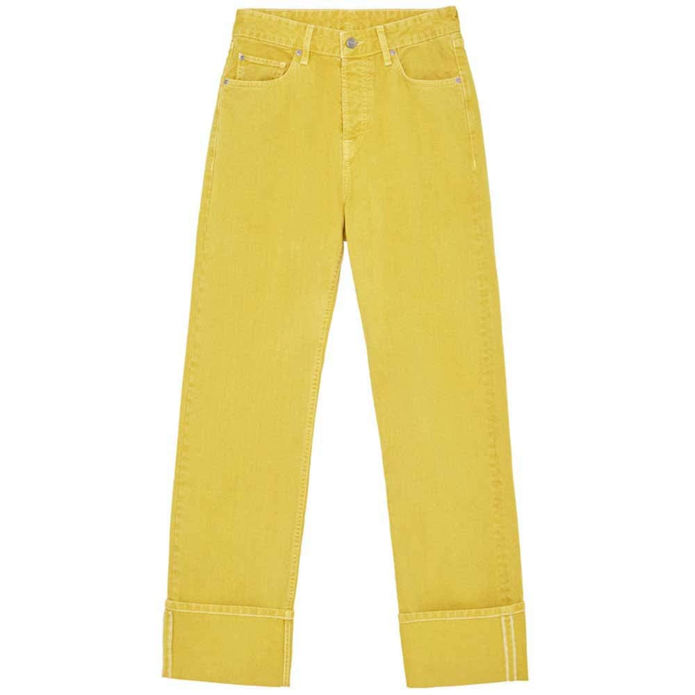 Pepe Jeans WomenS Regular Mid Rise Pants (Pl2113450_Colours_26), Yellow