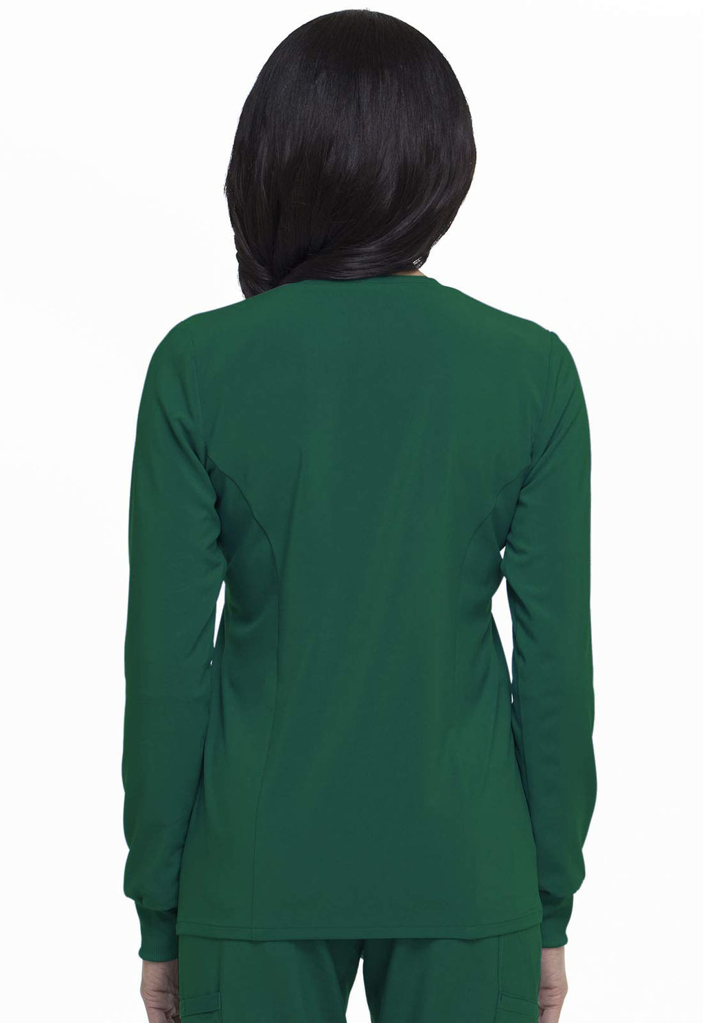 Dickies Scrub Jackets For Woman Snap Front Warm-up Jacket With 2 Pockets - DK305, M, Hunter Green