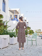 Nainvish Women Kurta With Pant(Sd429_Kb-L) Dark Violet