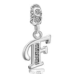 JMQJewelry F Initial Letter Alphabet Dangle Birthstone Mother Daughter Womens Beads Charms Big Sister Little Sister Friendship F