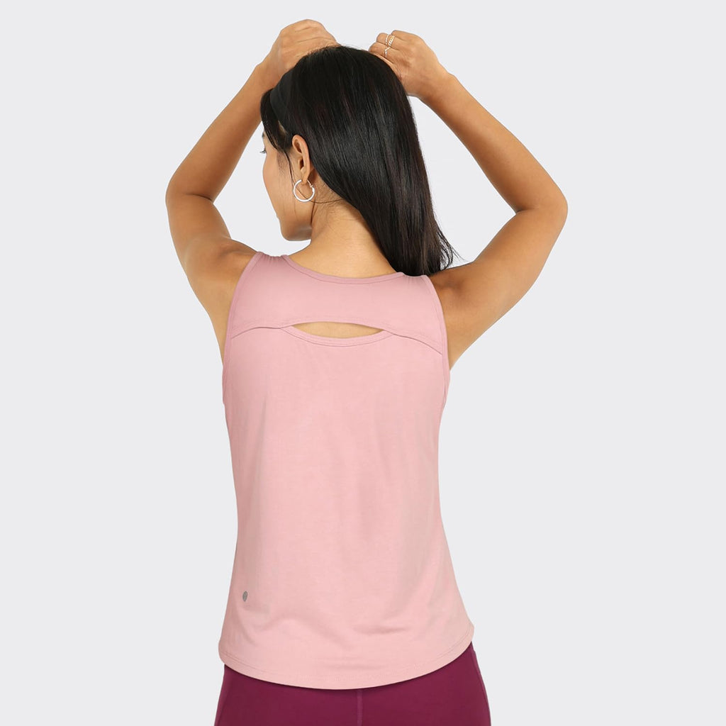 BlissClub Step Up Tank | Two Layer Fabric | Modal-Polyester | Sleeveless | Sweat-Wicking