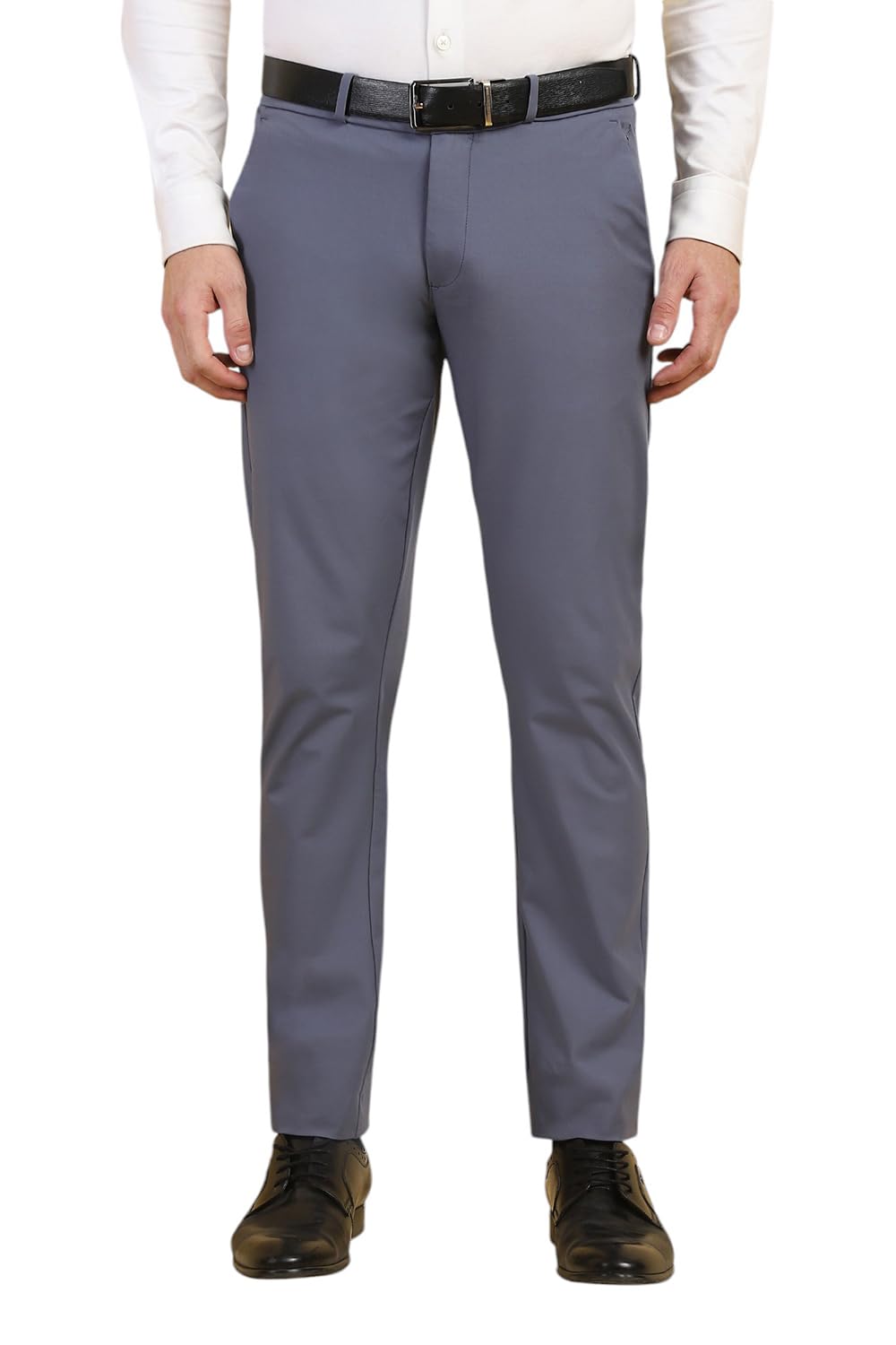 Allen Solly Men Slim Fit Solid Formal Trousers