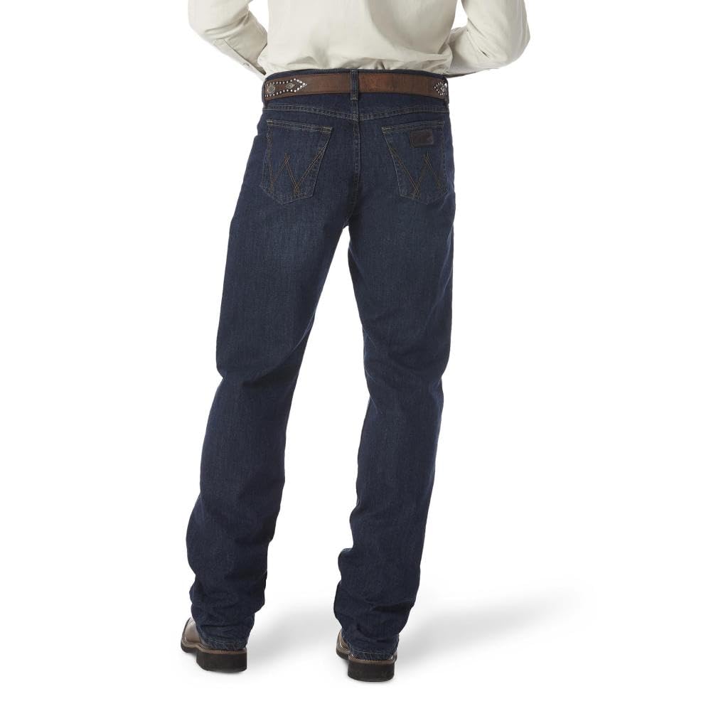 Wrangler mens 20x 01 Competition Relaxed Fit jeans, Deep Blue, 36W x 32L US