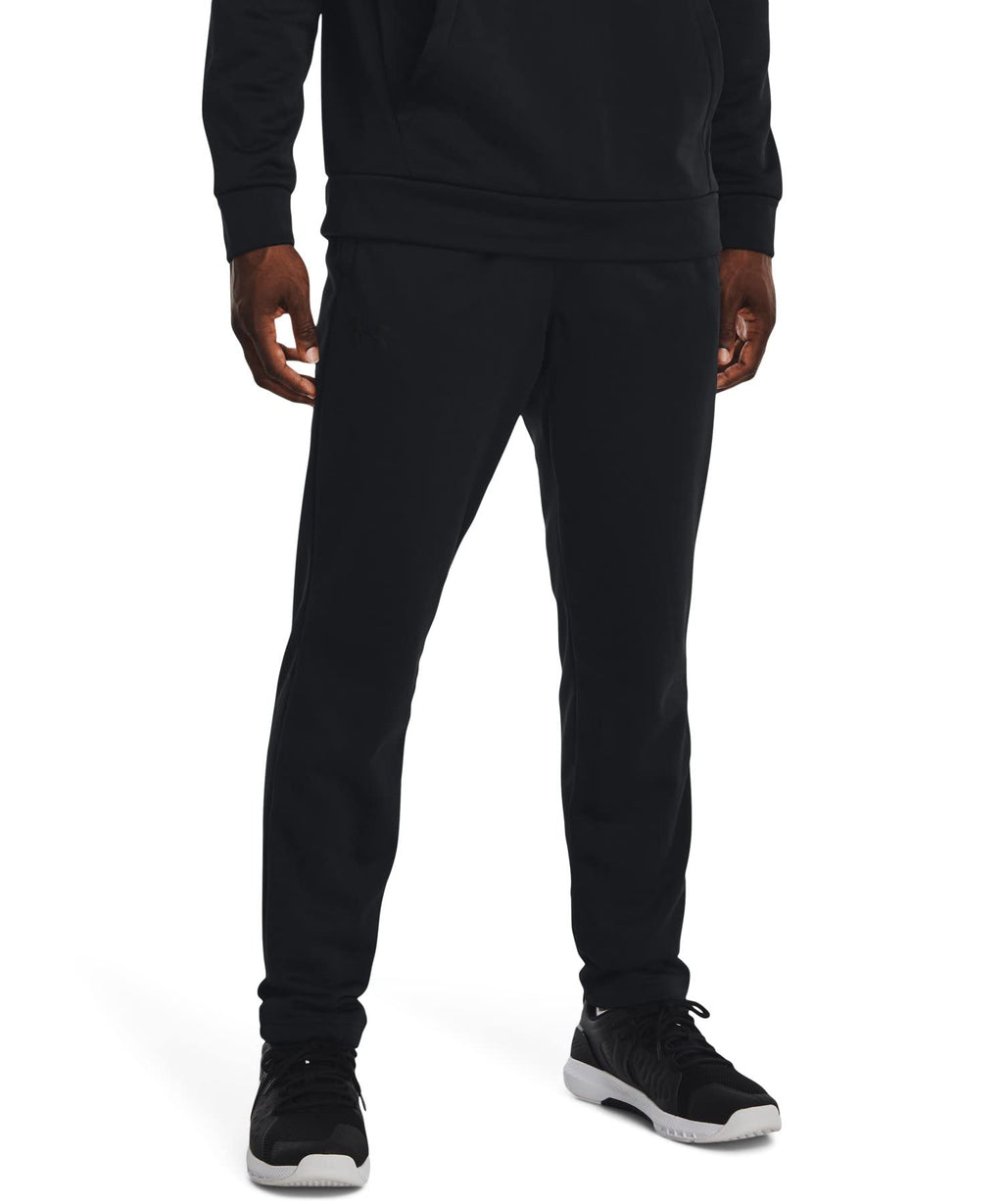 Under Armour Mens ArmourFleece Straight Leg Pant, (001) Black / / Black, X-Large Tall