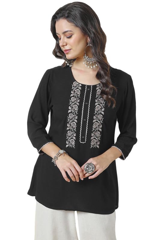Soch Women Rayon Embroidered Dress