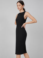 Kotty WomenS Solid Bodycon Black Dress
