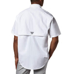 columbia Mens Bahama II Short Sleeve Shirt,White,X-Large