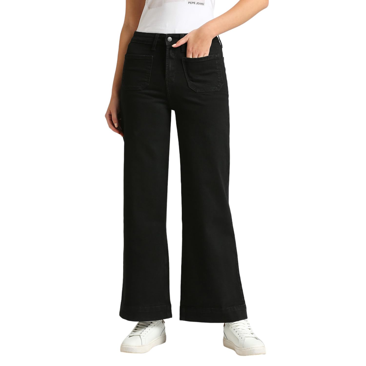 Pepe Jeans WomenS Relaxed High Rise Jeans (Pl204861Q010_Black Used, 30