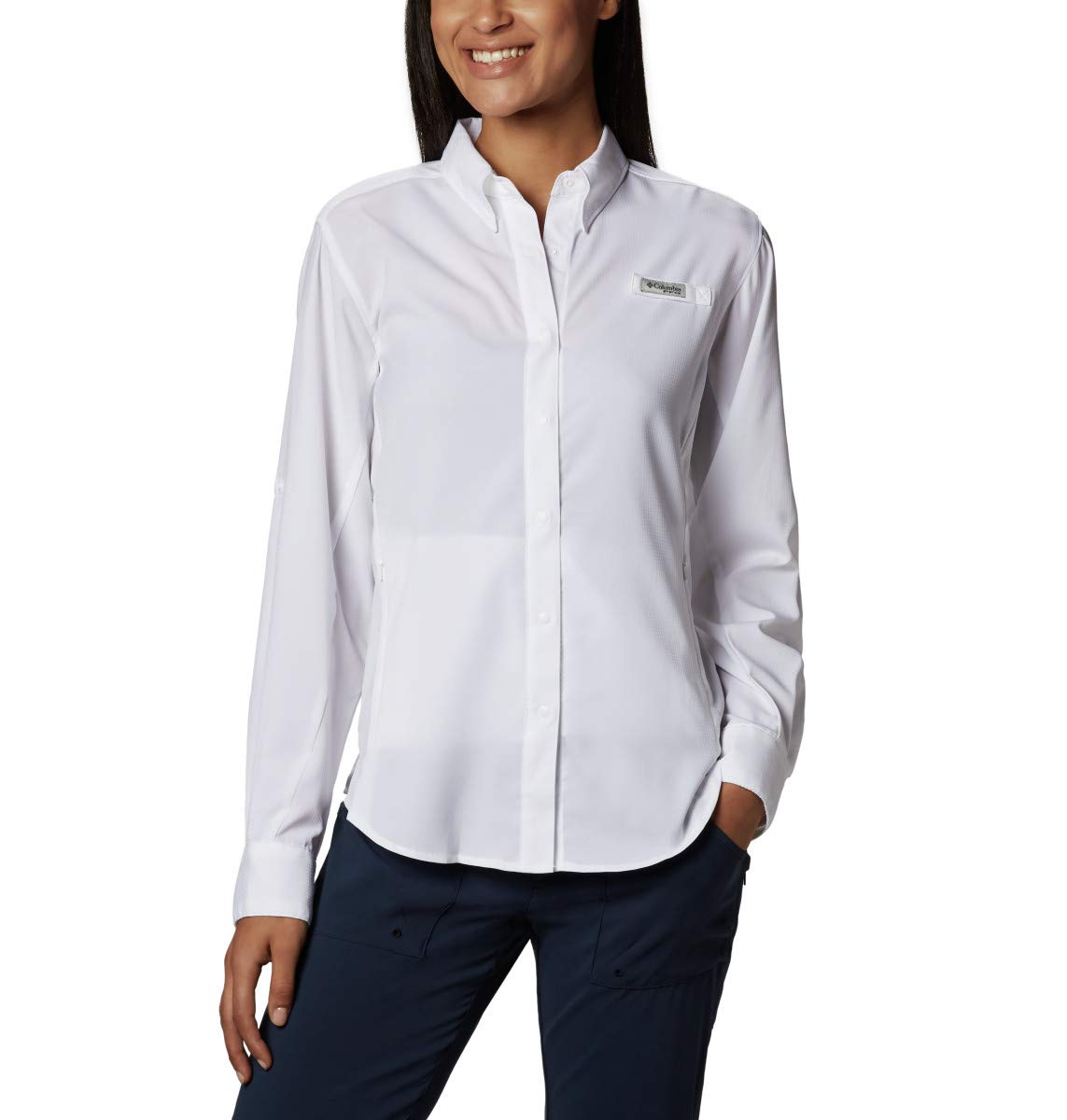 Ladies TamiamiII Long-Sleeve Shirt - WHITE - XS(D0102H78I28)