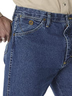 Wrangler Men's George Strait Cowboy Cut Original Fit Jean, Heavyweight Stone Denim, 36W x 34L