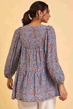 W for Woman Womens Regular Fit Top (23FEW31205-810335_Blue