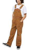 Dickies Big Boys' Duck Bib Overall, Brown Duck, Large (14/16)