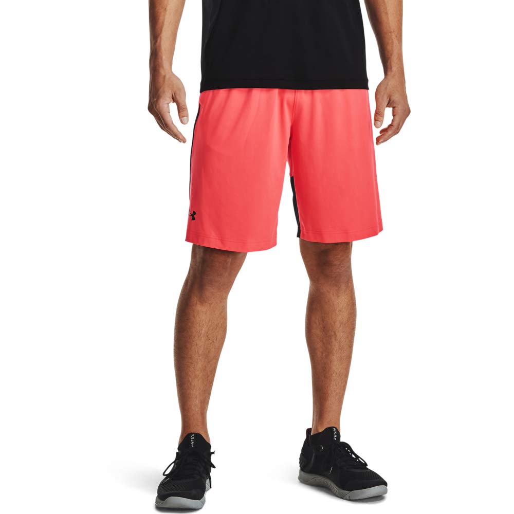 Under Armour Men's Raid 2.0 Gym Shorts , Venom Red (690)/Black , Small
