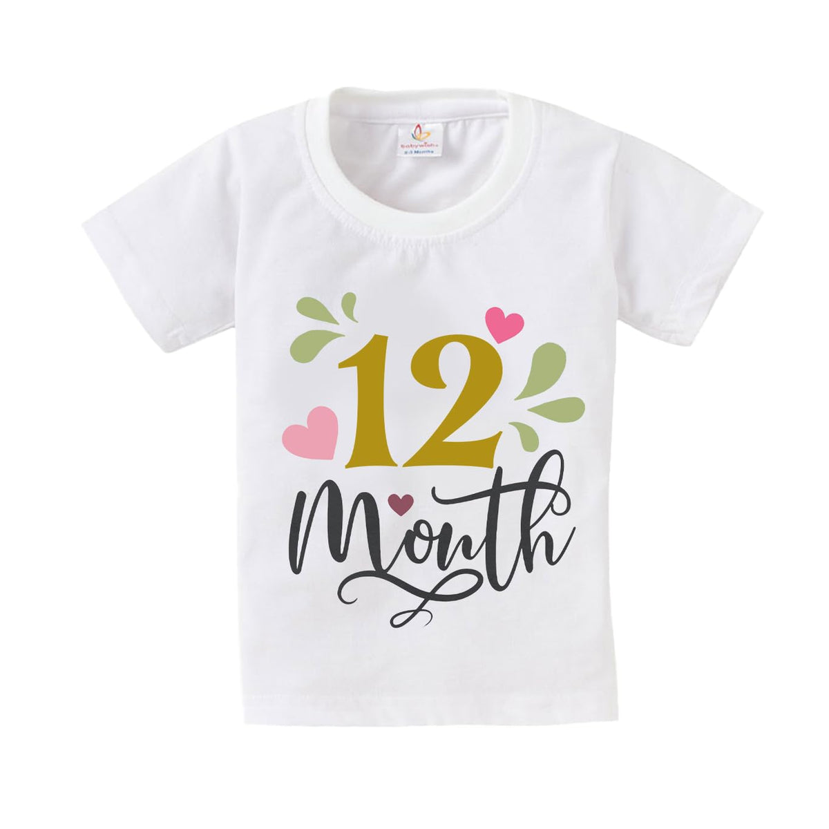 baby wish Birthday Milestone Dress for Boys and Girls Birthday Tshirt for Kids Happy Birthday TShirts Half Sleeve Celebration B 18-24