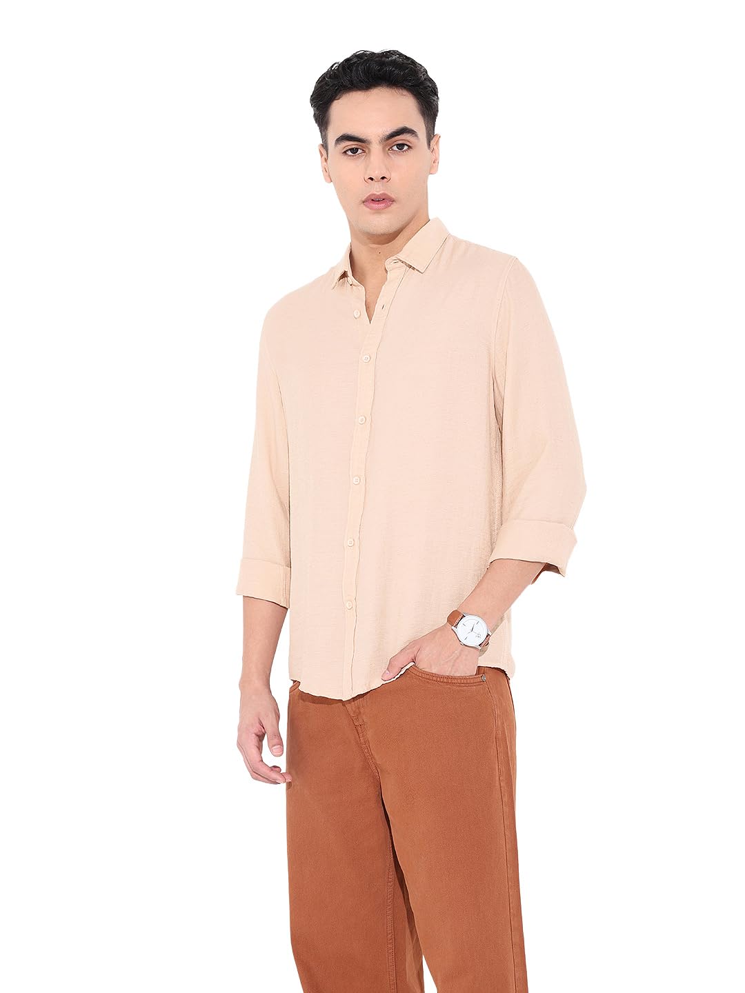 The Indian Garage Co Mens Regular Fit Solid Sweater