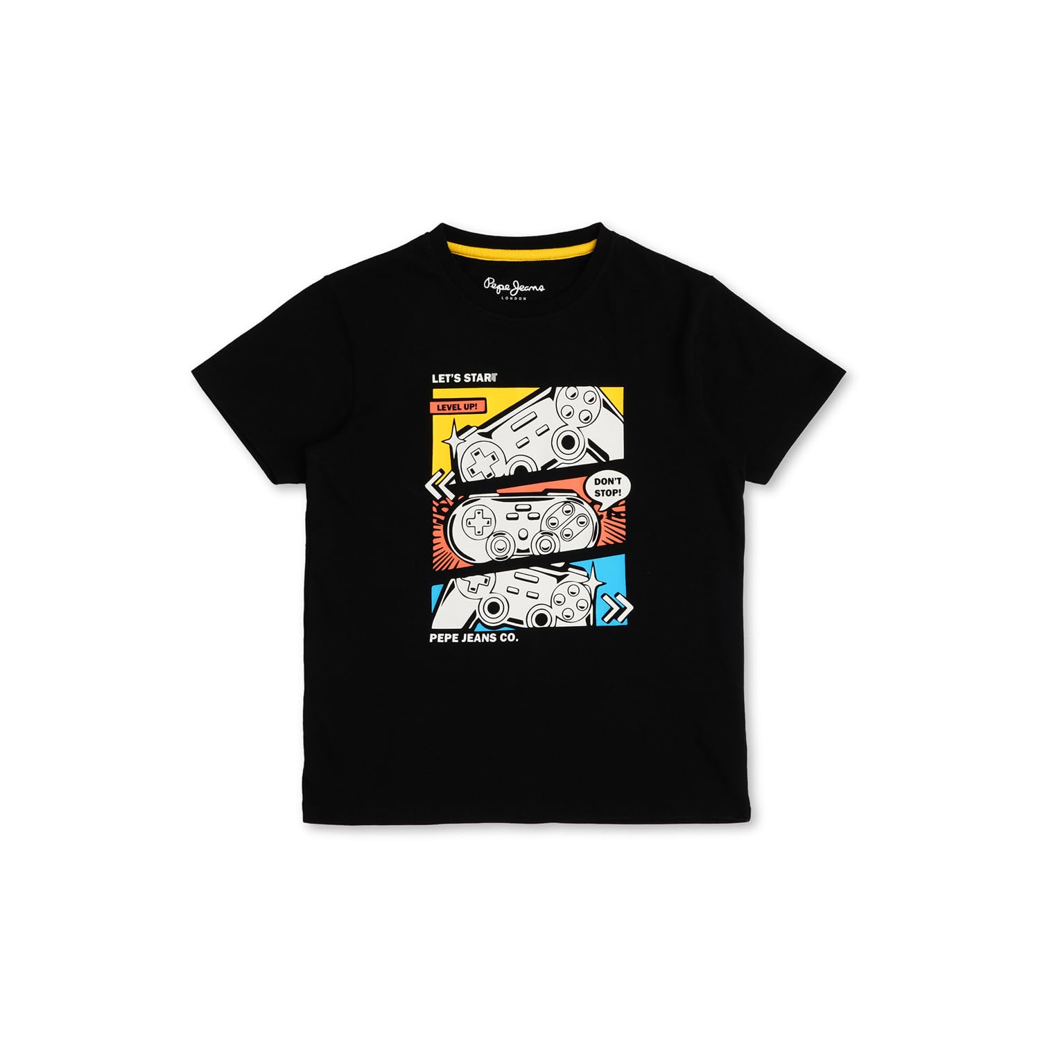 Pepe Jeans BoyS Regular Fit T-Shirt (Pb503892_Black