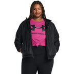Under Armour Women's Sport Windbreaker Jacket, (001) Black / / White, X-Large