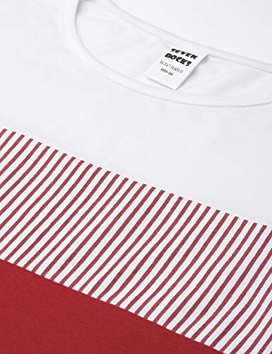 EYEBOGLER Regular Mens Cotton Red-White Designer T-Shirt
