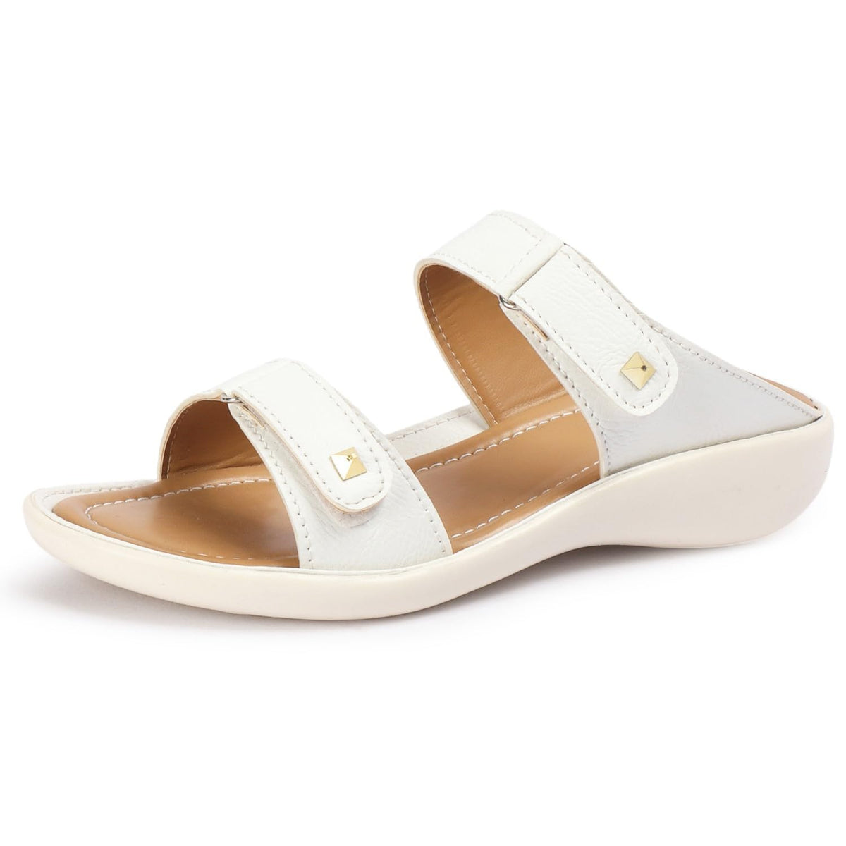 LENSBURY Women Stylish Sandals Heel Flats Slip on Slippers I Stylish and Casual I Comfortable & Lightweight I LBFL52WT38 5