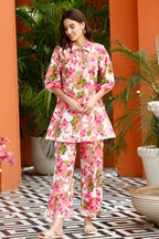 GRECIILOOKS Womens RAYON ETHNIC CO-ORD SET Standard Length Kurta