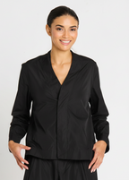Nylon Minimal Swing Jacket - Black