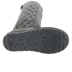 UGG Women's Classic Cardi Cabled Knit Boot, Grey, 8