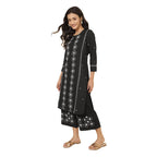 Fabindia Women'S Cotton Regular Kurta (20060390_Black