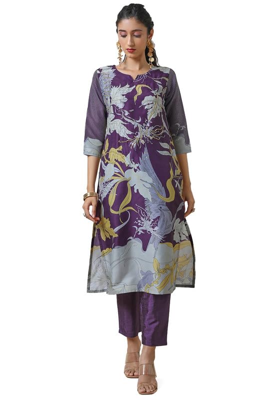 Soch Women Poly Muslin Kurta Set (ewa4ks10421a