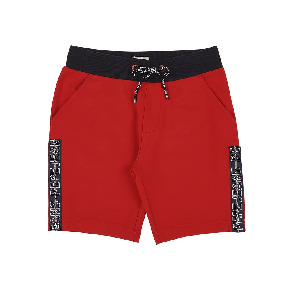 Pepe Jeans BoyS Chino Shorts (Pb800743_Classic Red_10)