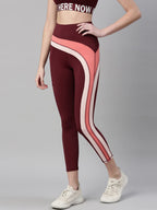 Enamor Athleisure-Dry Fit High Waisted with Antimicrobial & Sweat Wicking Activewear Solo Leggings for Womens-A602 (A602_Dry Blo