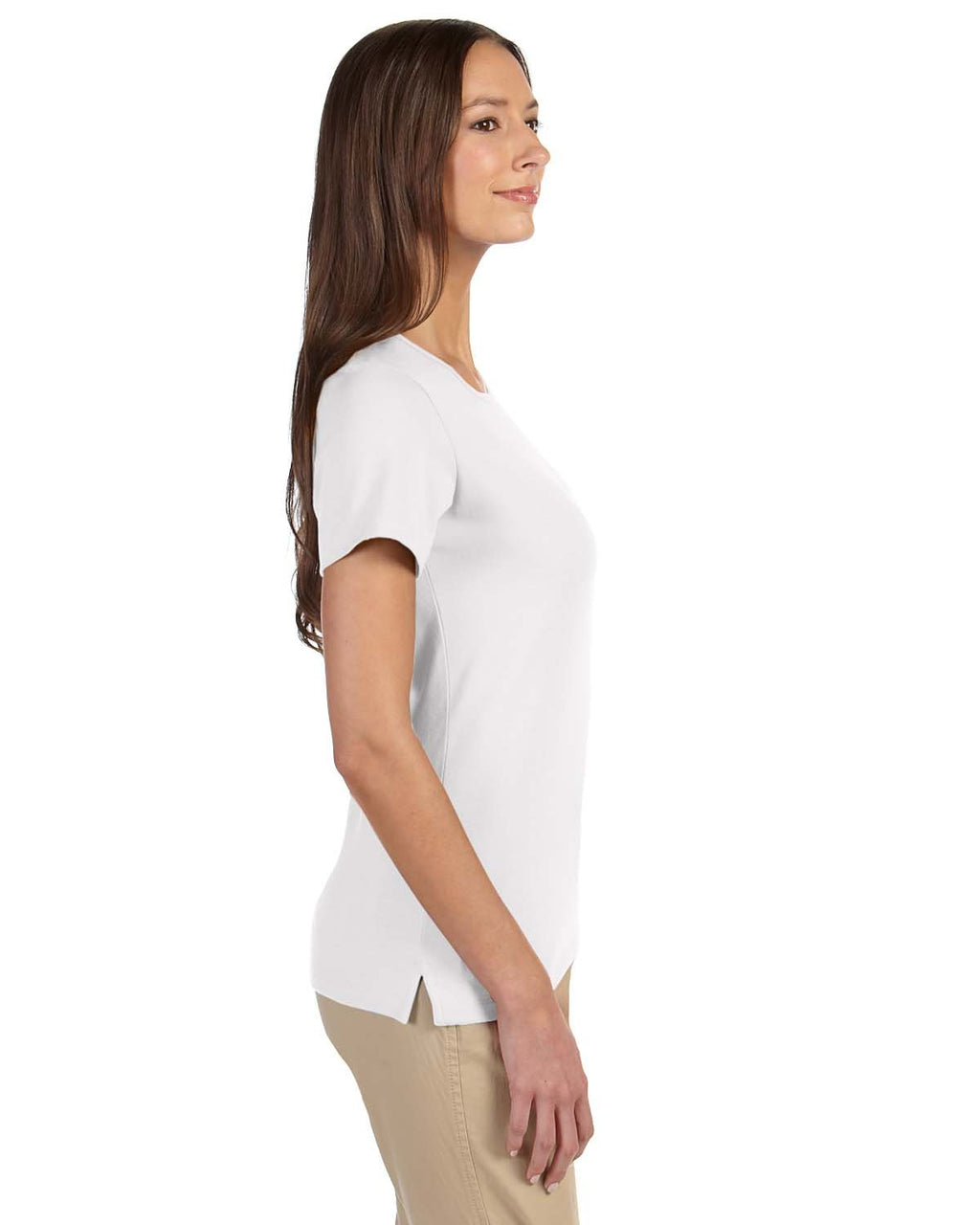 Ladies Perfect FitShell T-Shirt - WHITE - XS(D0102H76FBJ)