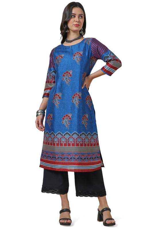 Soch Women Floral Print Silk Blend Kurta