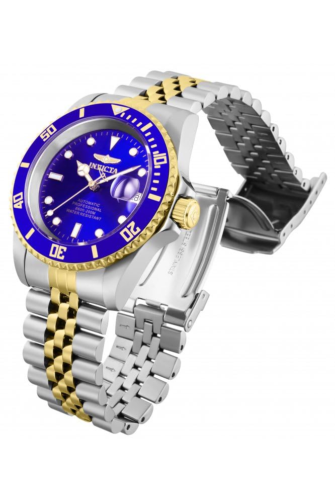 Invicta Men's Pro Diver Automatic Watch with Stainless Steel Strap, Gold, 22 (Model: 29182)