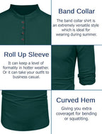 Macsivo MenS Stylish Mandarin Collar Kurta | Casual Ethnic Fusion Shirt For Daily, Party & Travel | Full Sleeves | Cotton Polye