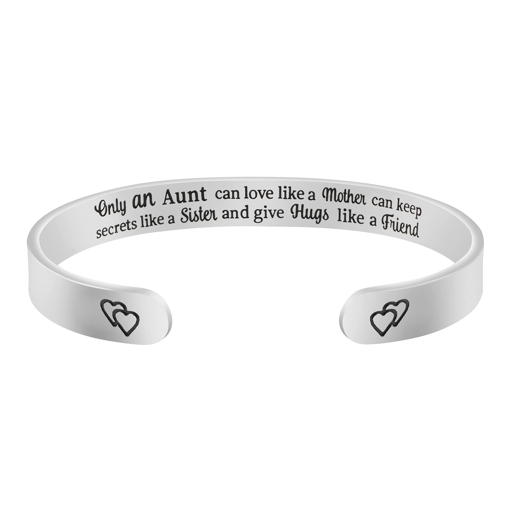 Birthday Gifts for Aunt from Niece Thank You Appreciation Gifts for Aunt Gratitude Cuff Bracelet for Women Christmas Inspiration