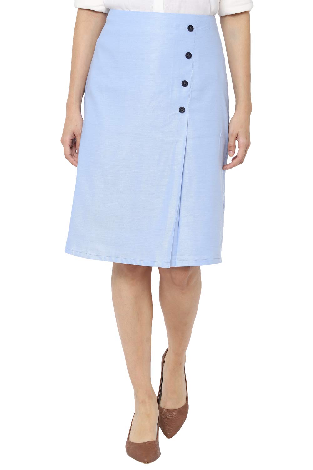 Allen Solly Women Solid Cotton Skirt