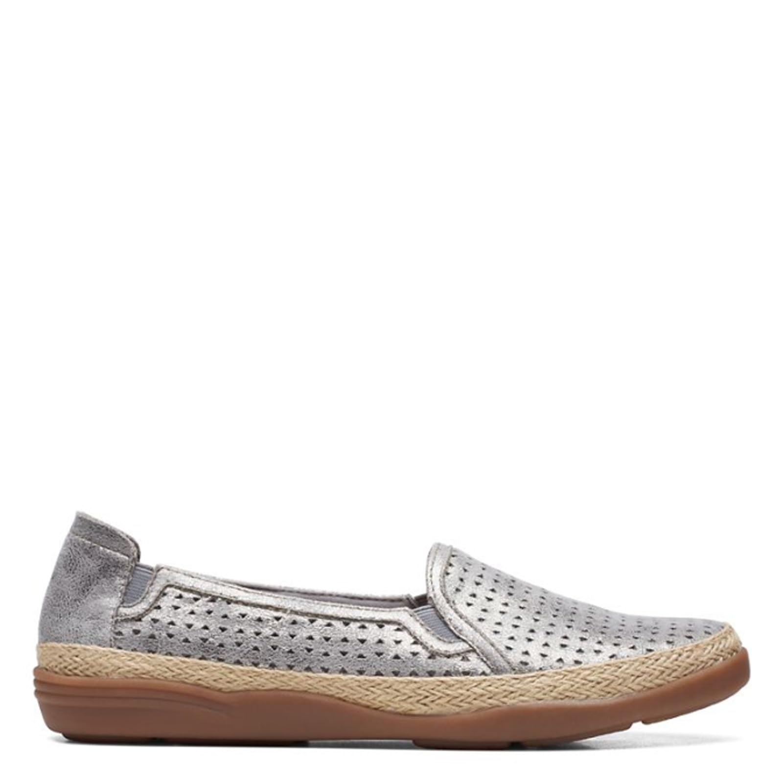 Clarks Elaina Ruby Womens Slip On 12 2AN US Pewter
