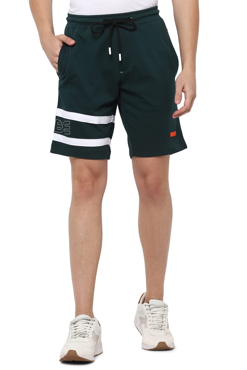 Allen Solly Men Slim Fit Solid Casual Cotton Polyester Shorts