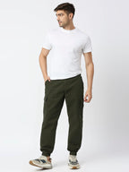 Thomas Scott Mens Solid Slim Fit Trouser Green