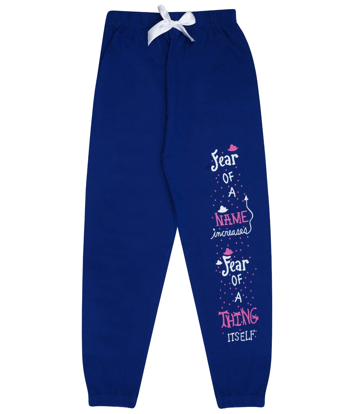 KYDA KIDS 100% Girls Cotton Printed Track Pants (Pack of 3)