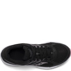 Saucony womens Cohesion 14 Road Running Shoe, Black/Pink, 7.5 Wide US