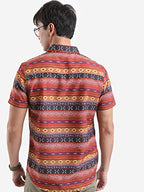 Ketch MenS Slim Fit Shirt (Khsh001314_Rust