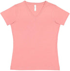 Ladies V-Neck Fine Jersey T-Shirt - BLAcK - S(D0102HI3UBV)