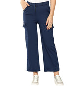 Aarika Girls Casual Wear Navy Blue Colour Solid Nylon Pant (9-14 Years)