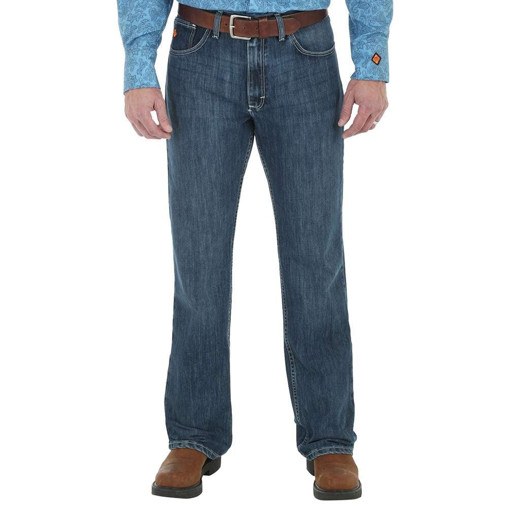 Wrangler Riggs Workwear mens 20x Fr Vintage Boot Cut Jean Work Utility Pants, Midstone, 33W x 34L US
