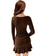 Noble Monk WomenS Slim Fit Full Sleeve Dress