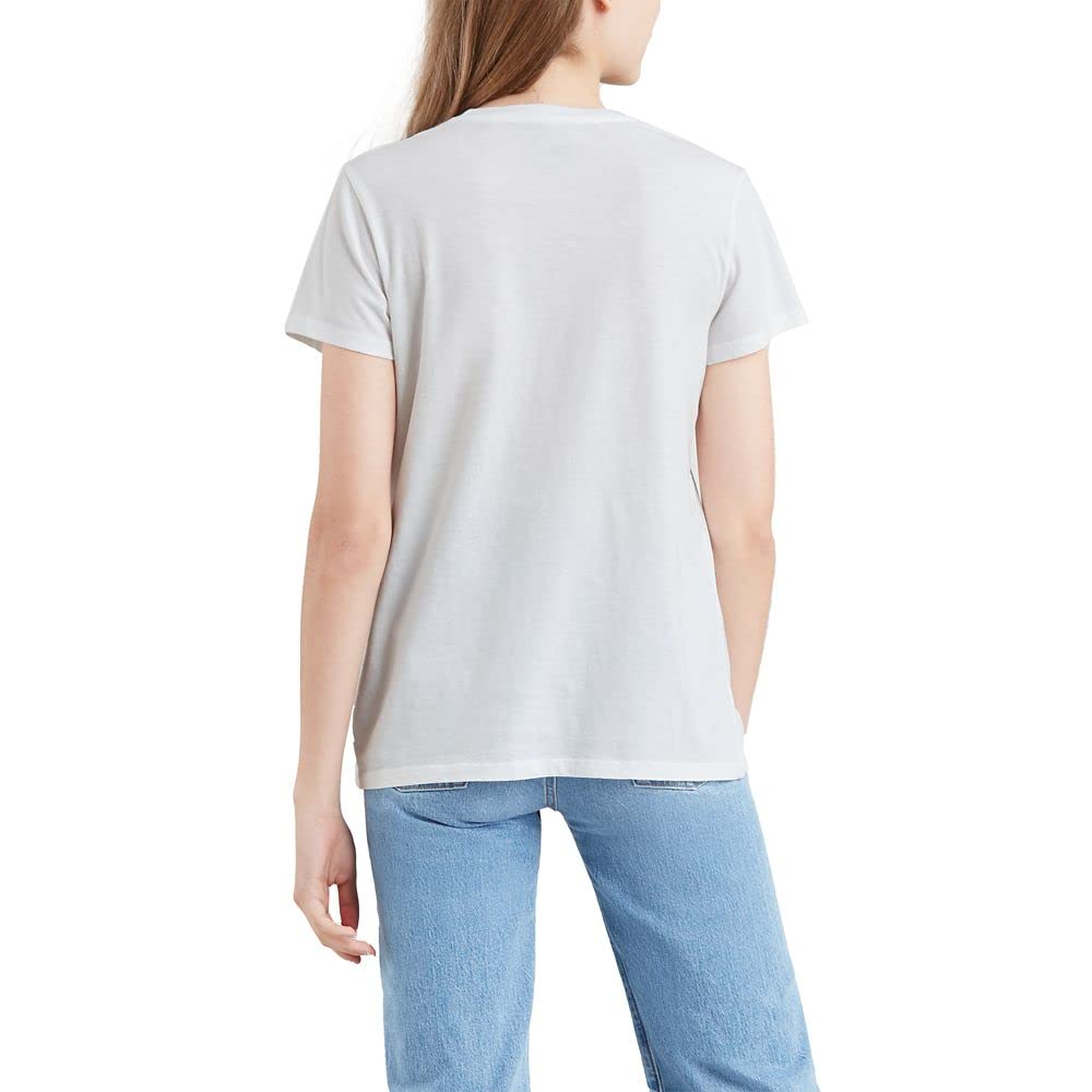 Levi's Women's Perfect Crewneck Tee Shirt, White, Small